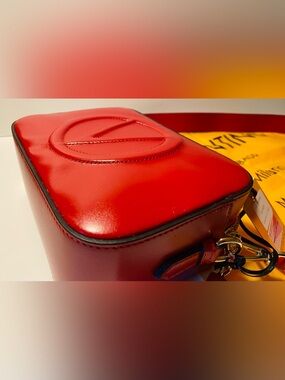 VALENTINO by Mario Valentino Babette Red Signature Leather Bag MSRP $1095 NWT